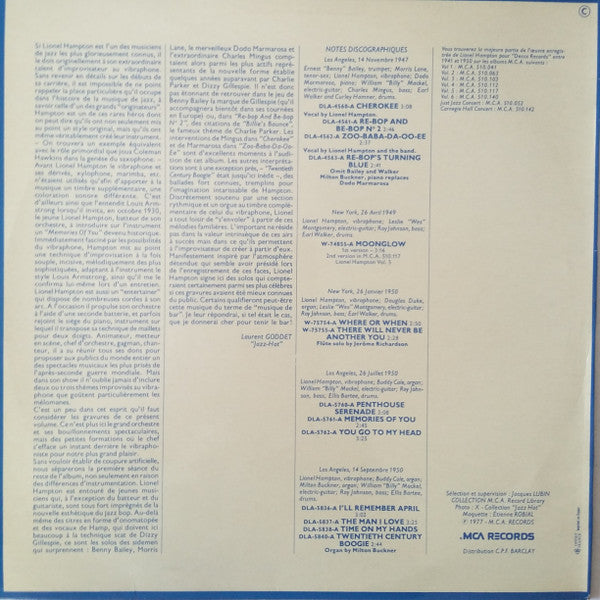 Lionel Hampton : 7 - Hamp's Small Combos - 1947-1950 (LP, Comp)
