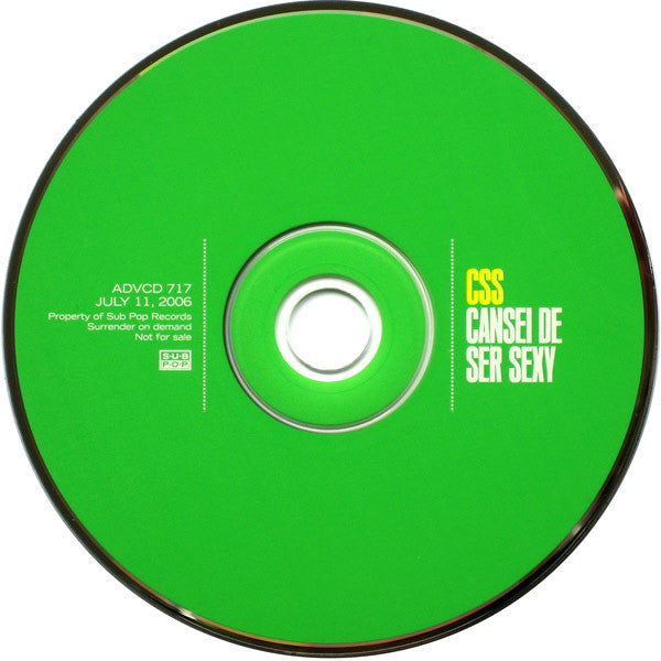 CSS : Cansei De Ser Sexy (CD, Album, Promo)