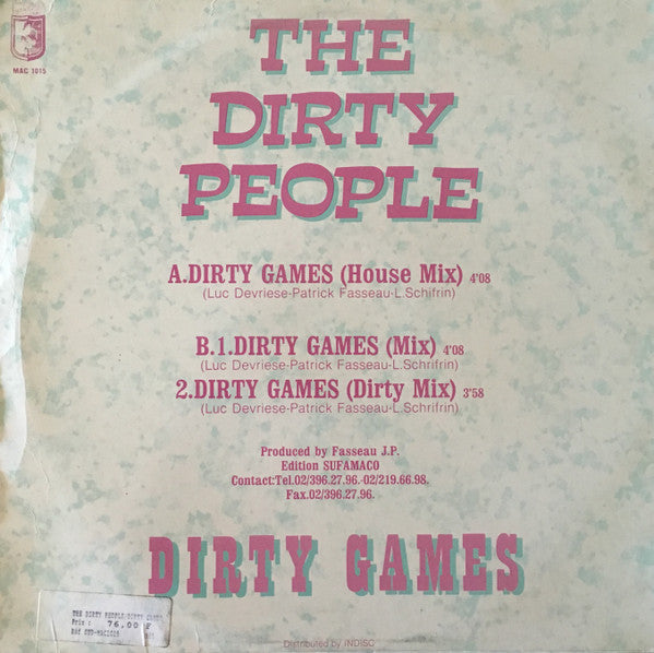 The Dirty People : Dirty Games (12")