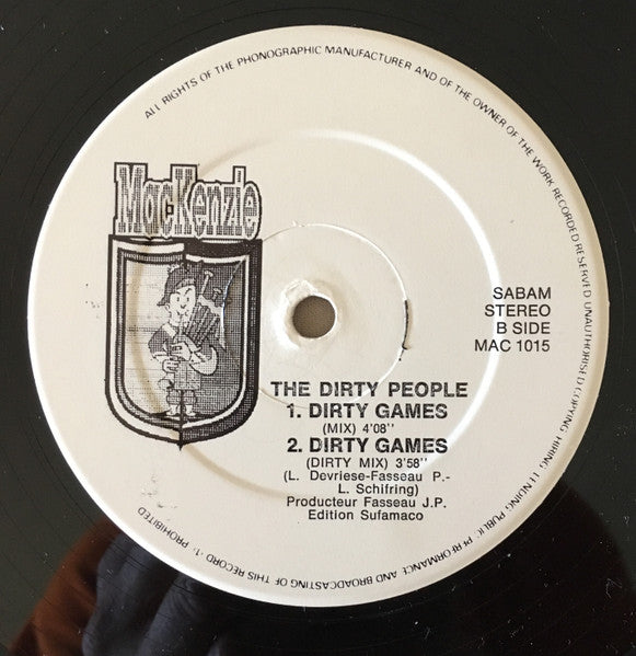 The Dirty People : Dirty Games (12")