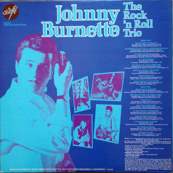 Johnny Burnette / The Johnny Burnette Trio : Tear It Up (LP, Comp, Mono, PRC)