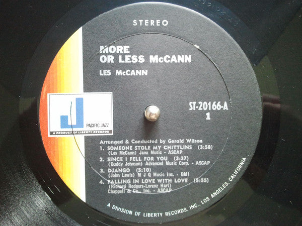 Les McCann : More Or Les McCann (LP, Album)