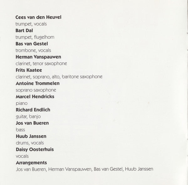 Huub Janssen And His Amazing Jazz Band : Among Friends (CD)