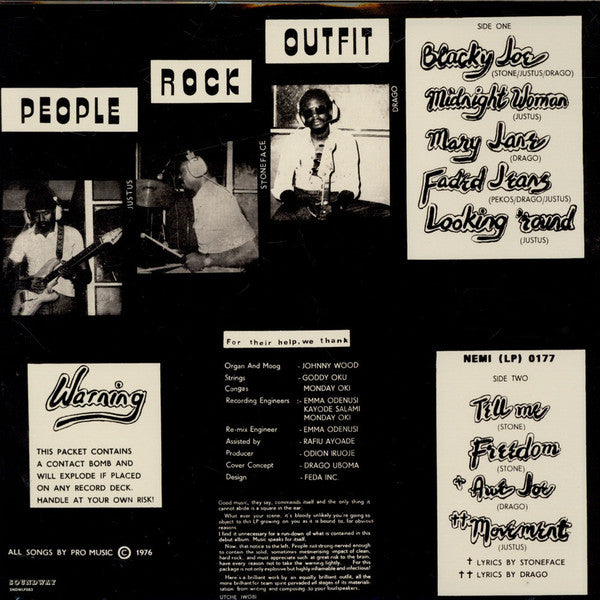 P.R.O. (People Rock Outfit) : Blacky Joe (LP, Ltd, RE, 100)