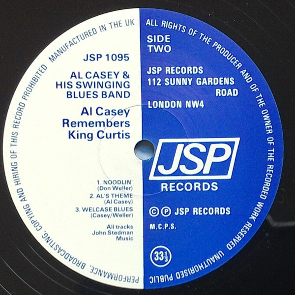 Al Casey : Al Casey Remembers King Curtis (LP)