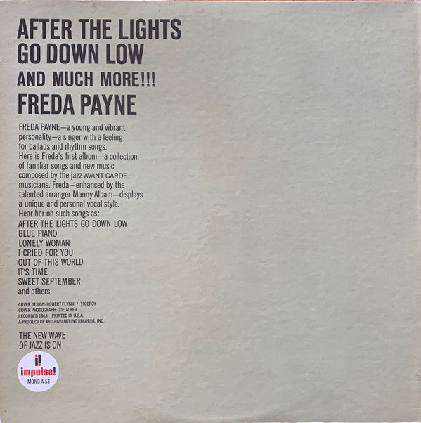 Freda Payne : After The Lights Go Down Low And Much More!!! (LP, Album, Mono, Gat)