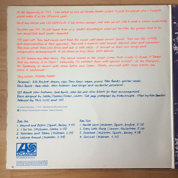 Yes : Yes (LP, Album)