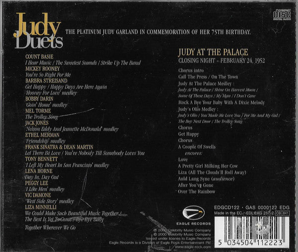 Judy Garland : Judy Duets / Judy At The Palace (2xCD, Comp)