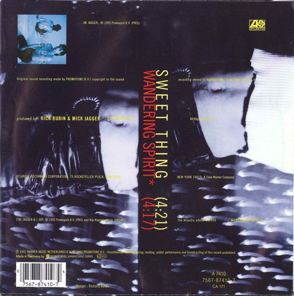 Mick Jagger : Sweet Thing (7", Single)