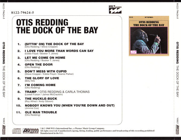 Otis Redding : The Dock Of The Bay (CD, Album, RE, RM)
