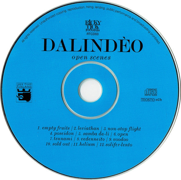 Dalindèo : Open Scenes (CD, Album)