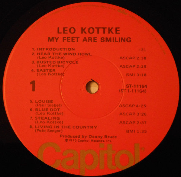 Leo Kottke : My Feet Are Smiling (LP, Album)