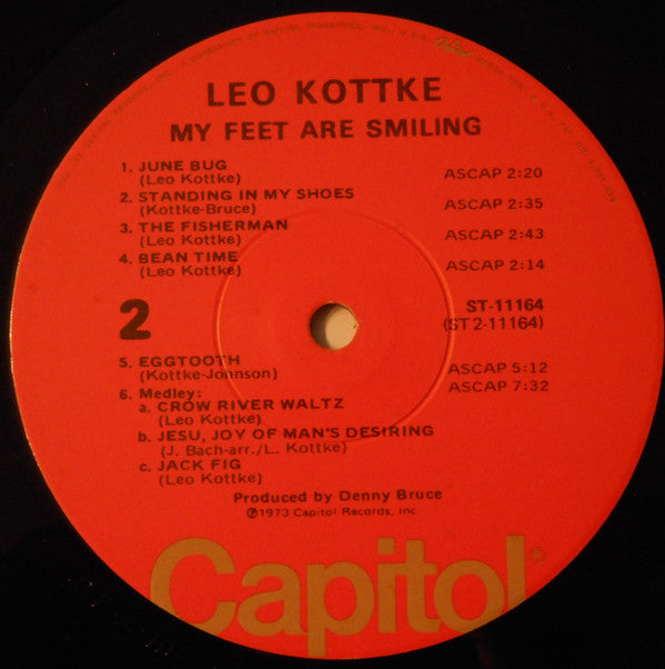 Leo Kottke : My Feet Are Smiling (LP, Album)