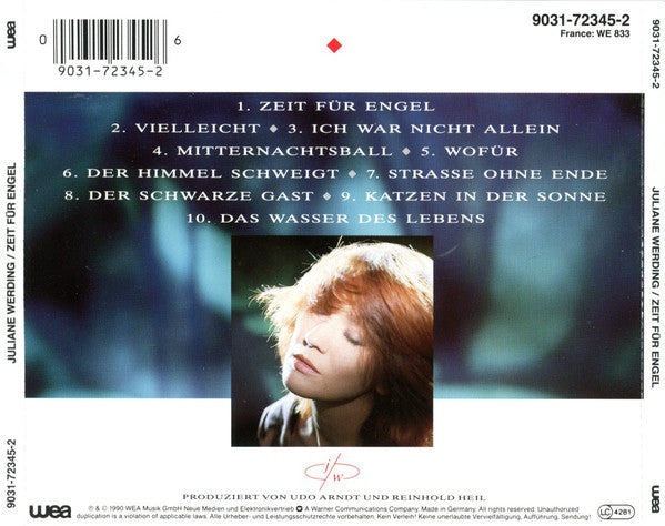 Juliane Werding : Zeit Für Engel (CD, Album, RP)
