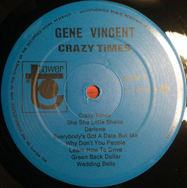 Gene Vincent : Crazy Times! (LP)