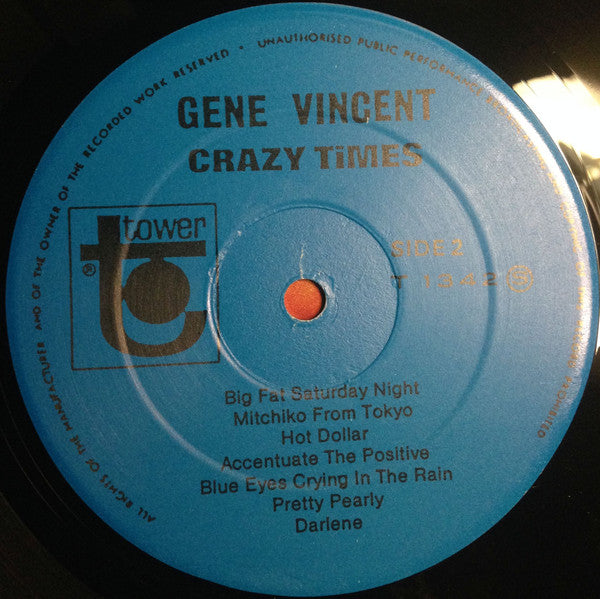 Gene Vincent : Crazy Times! (LP)
