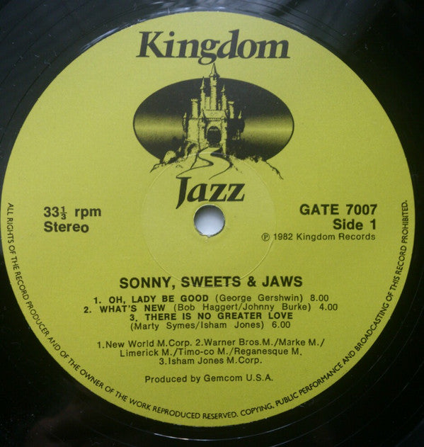 Sonny Stitt, Harry Edison And Eddie "Lockjaw" Davis : Sonny, Sweets & Jaws (LP, Album)