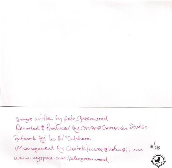 Pete Greenwood : Heavy Eva / Bats Over Barstow (7", Single, Ltd)