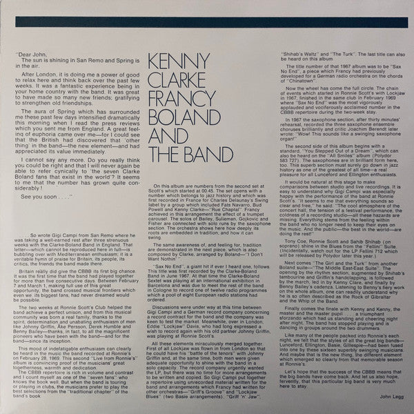 Clarke-Boland Big Band : Live At Ronnie's ; Album 2 ; Rue Chaptal (LP, Album, Gat)