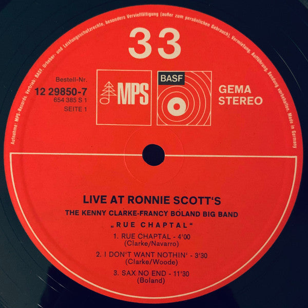 Clarke-Boland Big Band : Live At Ronnie's ; Album 2 ; Rue Chaptal (LP, Album, Gat)