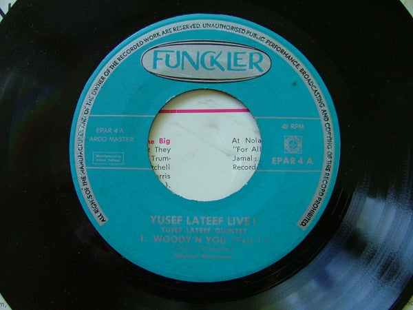 Yusef Lateef : Live (7", EP, Mono)