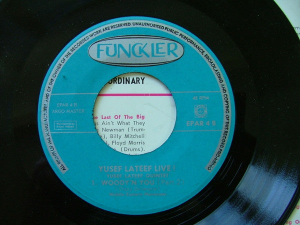Yusef Lateef : Live (7", EP, Mono)