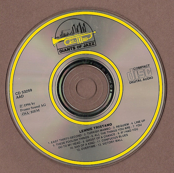 Lennie Tristano : Requiem (CD, Album, RE)