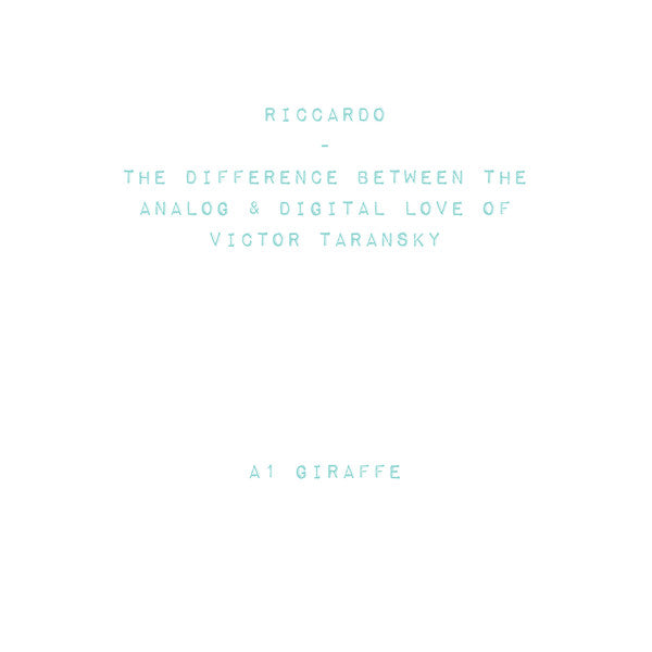 Riccardo (24) : The Difference Between The Analog & Digital Love Of Victor Taransky (2x12")