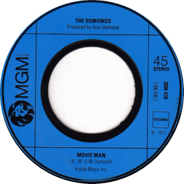 The Osmonds : Hold Her Tight / Movie Man (7")