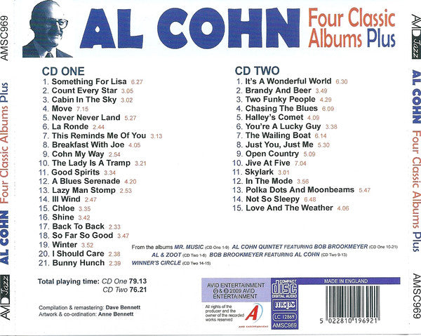 Al Cohn : Four Classic Albums  Plus (2xCD, Comp, RM)