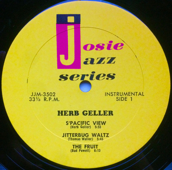 Herb Geller : Herb Geller (LP, Album, Mono, RE)