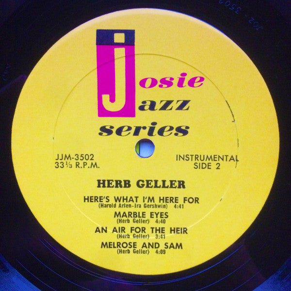 Herb Geller : Herb Geller (LP, Album, Mono, RE)