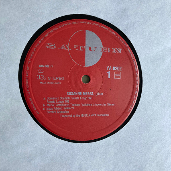 Susanne Mebes : Guitar (LP, Album)