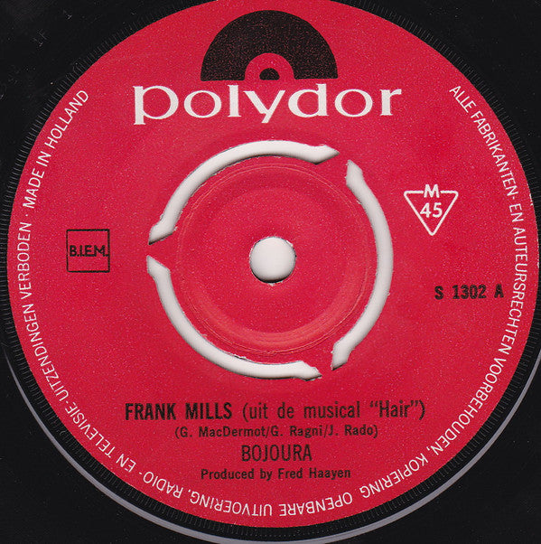 Bojoura : Frank Mills (7", Single, Mono)
