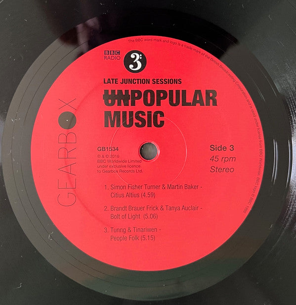 Various : BBC Late Junction Sessions - (Un)Popular Music  (2xLP, Comp)