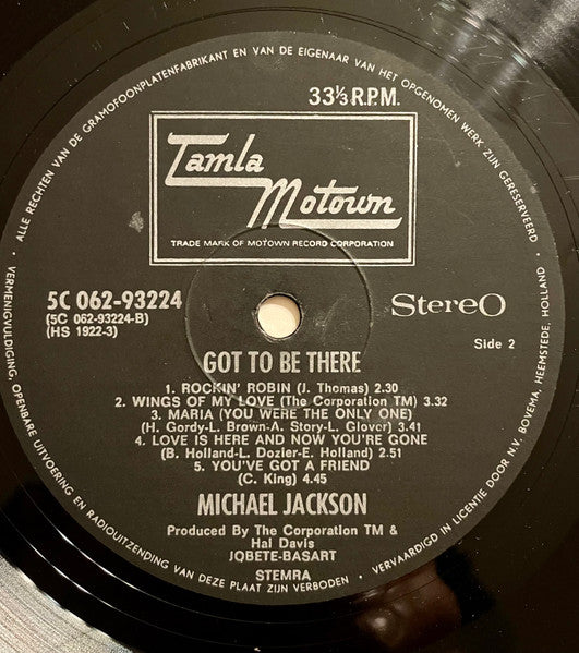 Michael Jackson : Got To Be There (LP, Album)
