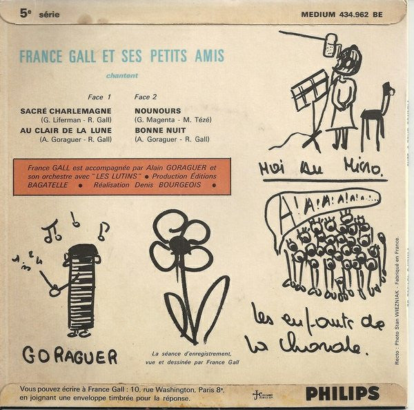France Gall Et Ses Petits Amis : Sacré Charlemagne (7", EP, Mono)
