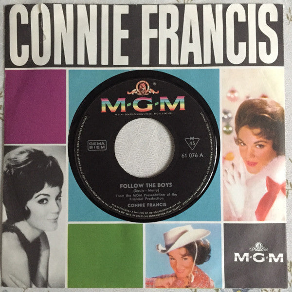Connie Francis : Follow The Boys (7", Single, Mono)