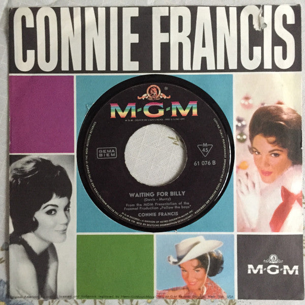 Connie Francis : Follow The Boys (7", Single, Mono)