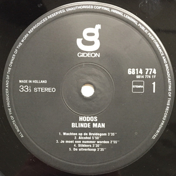 Hodos : Blinde Man (LP, Album)