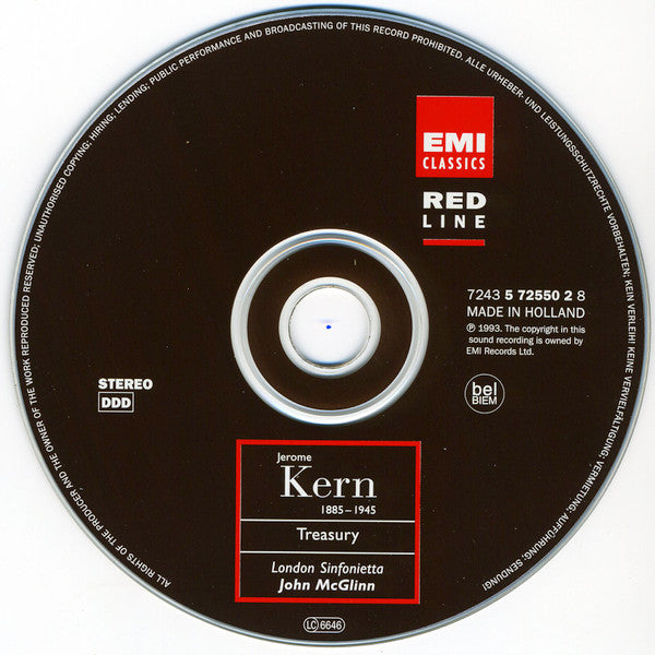 Jerome Kern, London Sinfonietta, John McGlinn : Treasury (CD, Album, RE)