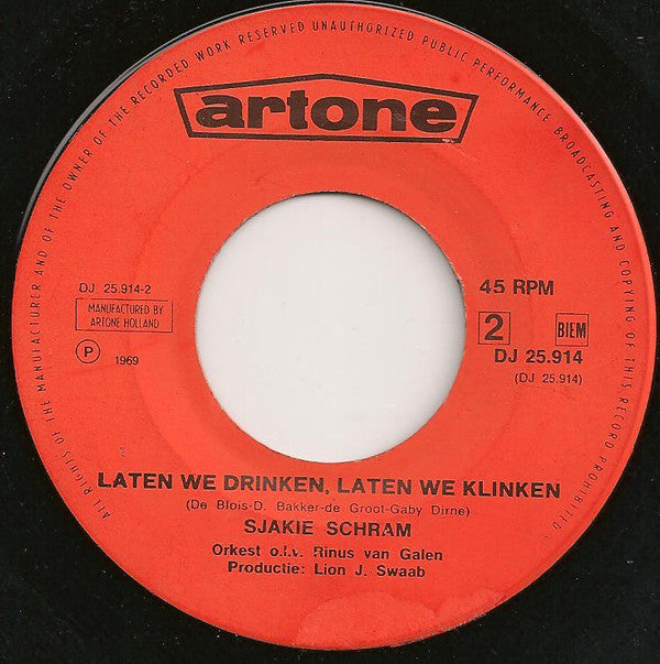 Sjakie Schram : Manus, Manus (7", Single)