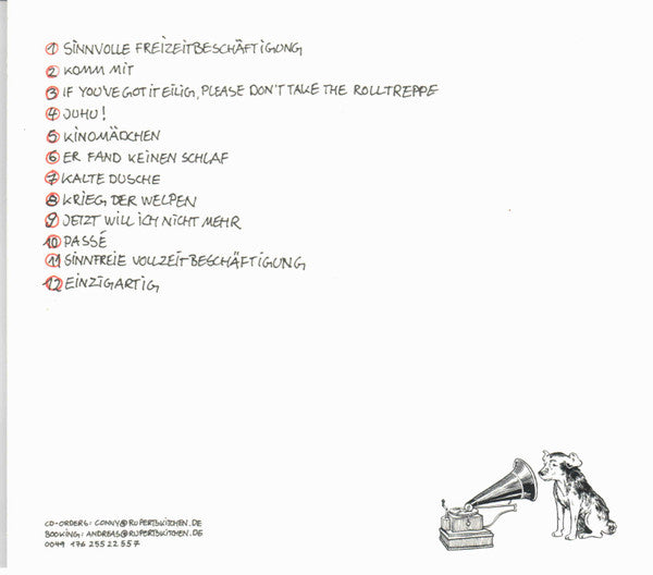 Rupert's Kitchen Orchestra : Ab Dafür (CD, Album)