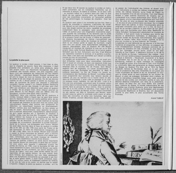 Wolfgang Amadeus Mozart - Pro Arte Quartet, Artur Schnabel, Alfred Hobday : Quatuor En Sol Mineur Pour Piano Et Cordes K. 478 / Quintette A Cordes En Sol Mineur K. 516 (2xLP, Comp, RE)