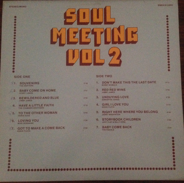 Various : Soul Meeting Vol. 2 (LP, Comp)