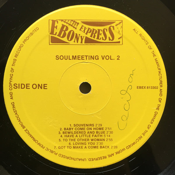 Various : Soul Meeting Vol. 2 (LP, Comp)