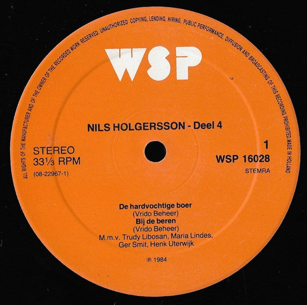 Selma Lagerlöf : Nils Holgersson - Deel 4 (LP, Album)