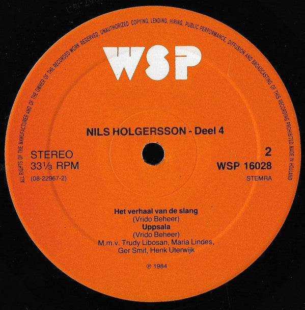 Selma Lagerlöf : Nils Holgersson - Deel 4 (LP, Album)