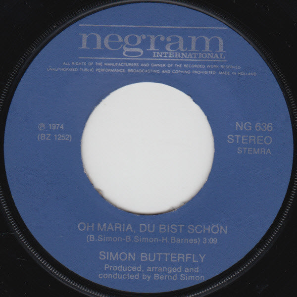 Simon Butterfly : Bella Marie (7", Single)