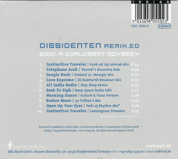 Dissidenten : Remix.ed - 2001: A Worldbeat Odyssey (CD, Comp)